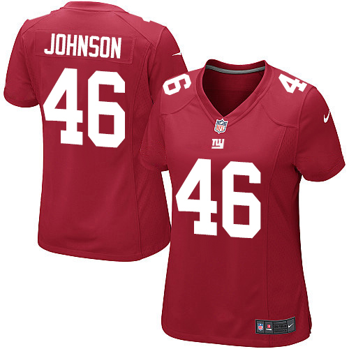 Women's Limited Will Johnson Nike Jersey Red Alternate - #46 NFL New York Giants